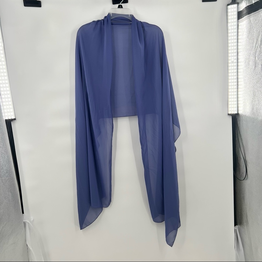 Badgley Mischka blue bridesmaid dress size 14 - Picture 6 of 8